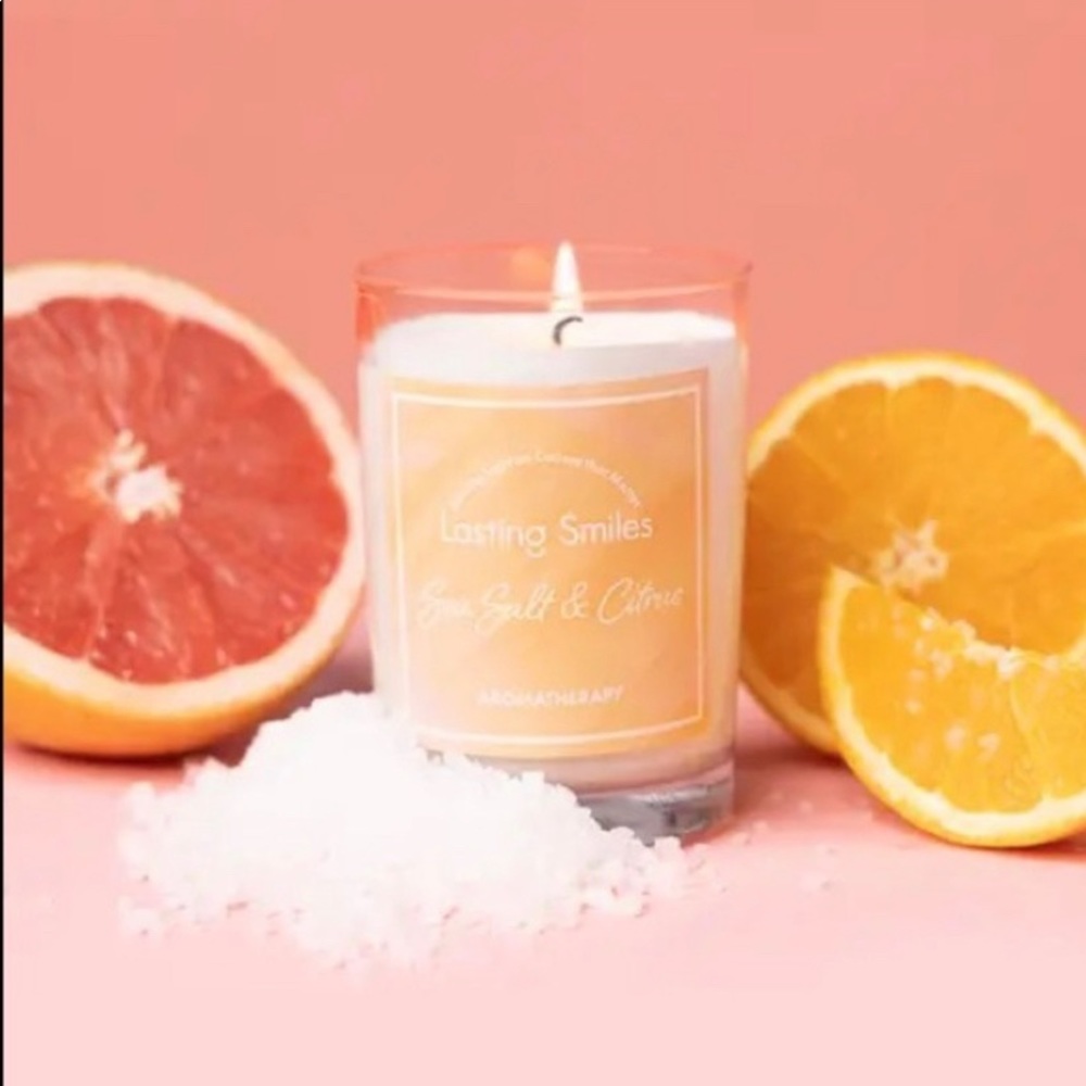 Sea salt & citrus aromatherapy candle